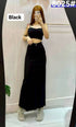 Denim Fitted Long Skirts